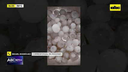 San Ignacio: granizo causa daños materiales