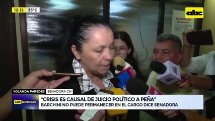 Senadora Yolanda Paredes Habla De Juicio Político