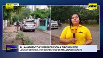 Video: allanamientos y persecución a tiros en CDE