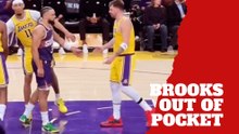 Dillon Brooks delivers a wild moment with Luka Doncic during Lakers–Suns game