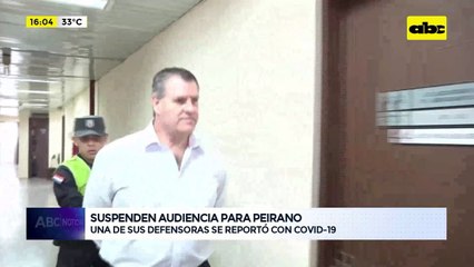 Video: suspenden audiencia para José Peirano