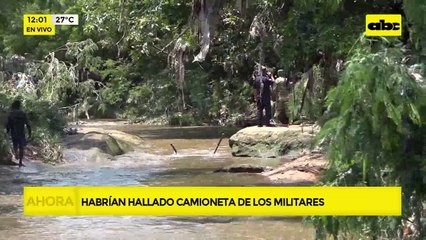 Video: Hallan camioneta que sería de militares desaparecidos