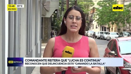 Comandante reitera que “lucha es continua”: reconocen que delincuencia está “ganando la batalla”