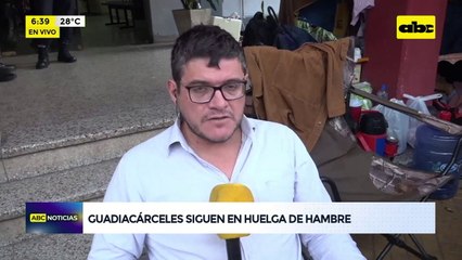 Video: guardiacárceles siguen en huelga de hambre