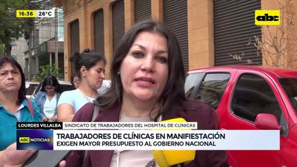 Video: trabajadores de Clínicas piden mayor presupuesto