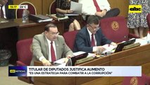 Video: titular de Diputados justifica aumento salarial