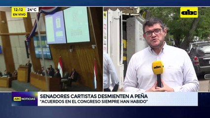 Video: senadores cartistas desmienten a Santiago peña