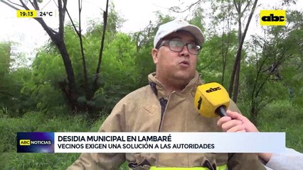 Desidia municipal en Lambaré: vecinos exigen solución a sus autoridades