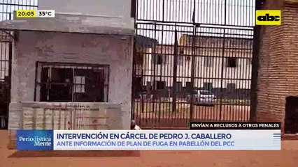 Intervención en cárcel de Pedro Juan Caballero