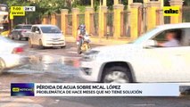 Video:  Pérdida de agua sobre Avda. Mcal. López