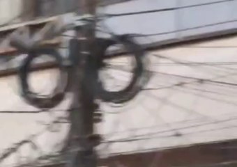 Incendio de cables en Ciudad del Este