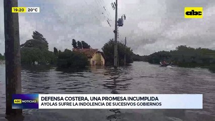 Ayolas: defensa costera, una promesa incumplida