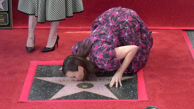 Carla Gallo attends Sarah Paulson's Hollywood Walk of Fame star unveiling ceremony