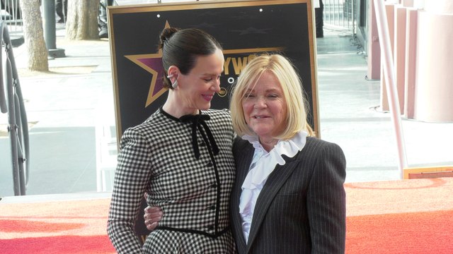 Stephanie Faracy attends Sarah Paulson's Hollywood Walk of Fame star unveiling ceremony