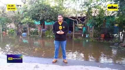 Video: evacuan 40 familias en Villa Florida tras crecida del río Tebicuary