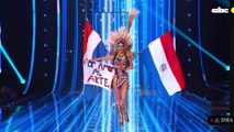 Elicena Andrada luciendo su traje alegórico en Miss Universo 2023
