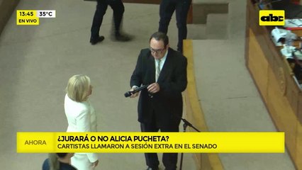 Video: Alicia Pucheta juró en medio de incidentes