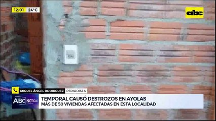 Video: Temporal causó destrozos en Ayolas