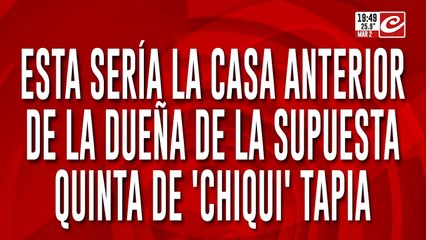 Esta sería la casa anterior de la dueña de la supuesta quinta de "Chiqui" Tapia