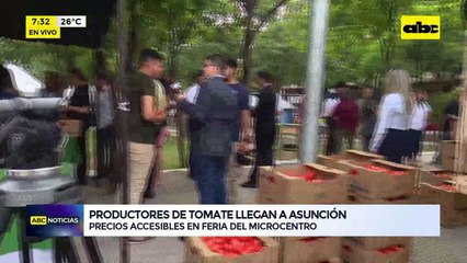 Video: Productores de tomate llegan a Asunción