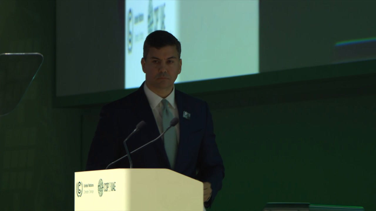 Santiago Peña en la Conferencia sobre Cambio Climático