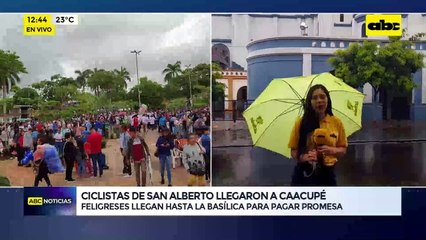 Video: Ciclistas de San Alberto llegaron a Caacupé