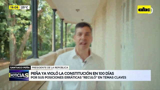 Video: Santiago Peña ya violó la constitución en 100 días