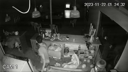 Circuito cerrado del hurto en un local comercial en Trinidad