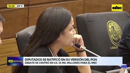 Video: Diputados se ratificó en su versión del PGN