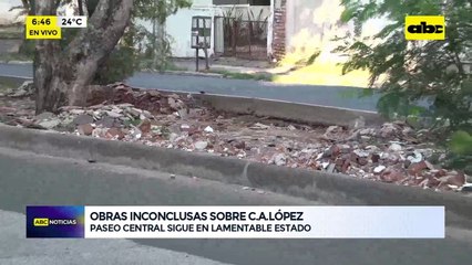Video: Obras inconclusas sobre C. A López