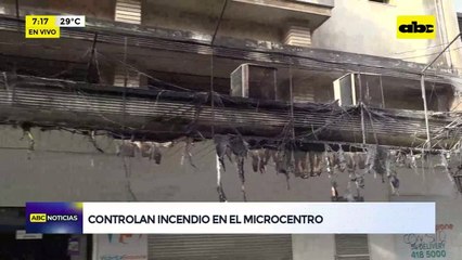 Video: Incendio en el microcentro de Asunción
