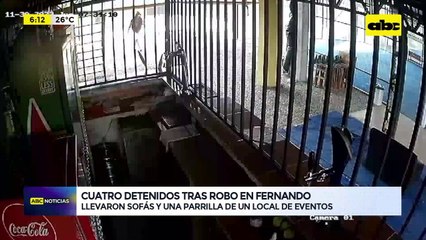 Video: Cuatro detenidos tras robo en Fernando