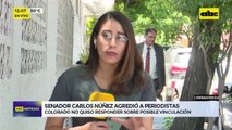 Video: senador Carlos Núñez agredió a periodistas