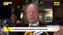 Video: Culminó reunión de ministros con diputados
