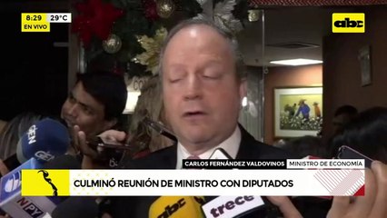 Video: Culminó reunión de ministros con diputados