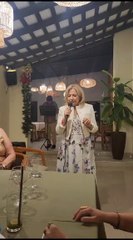 Alicia Pucheta recitó poema en cena con juezas