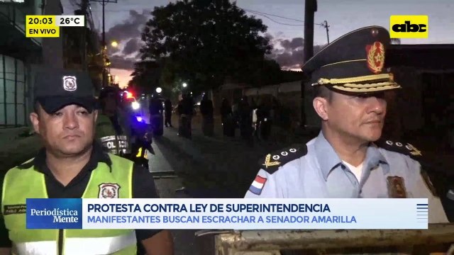 Video: protesta contra ley de Superintendencia de Pensiones y Jubilaciones