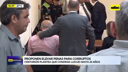 Video: proponen elevar penas para corruptos