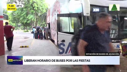 Video: Liberan horario de buses por las fiestas