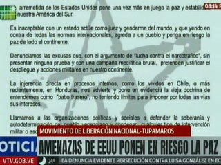 Comunicado | MLN-Tupamaros condena las acciones injerencistas de EE.UU. contra Venezuela