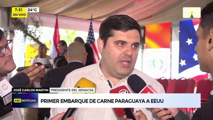 Video: Primer embarque de carne paraguaya a EE.UU