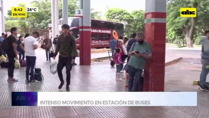 Video: Intenso movimiento en la Estación de Buses