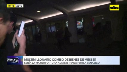 Multimillonario comiso de bienes de Messer: sería la mayor fortuna administrada por la Senabico
