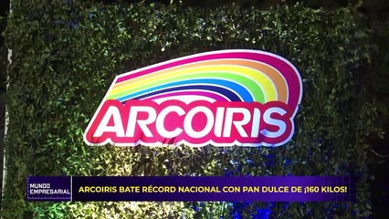 Video: Arcoiris bate récord nacional con pan dulce de ¡160 kilos!
