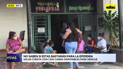 Salud cuenta con 1.300 camas disponibles para dengue: no saben si estas bastarán para la epidemia