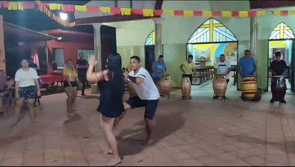 Con bailes y al son de los tambores recibieron el día de San Baltasar