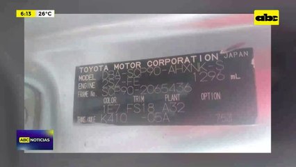 Video: auto utilizado en intento de sicariato