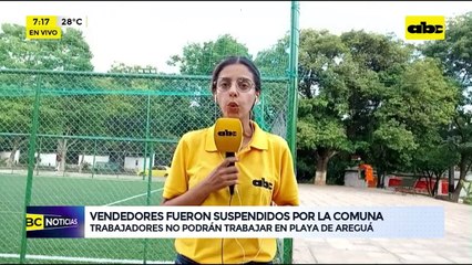 Video: vendedores no podrán trabajar en playa de Areguá
