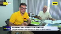 Presentan amparo judicial en Remansito: buscan paralizar construcción de muro en playa pública