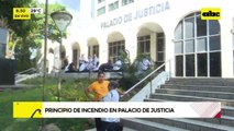 Video: principio de incendio en Palacio de Justicia
